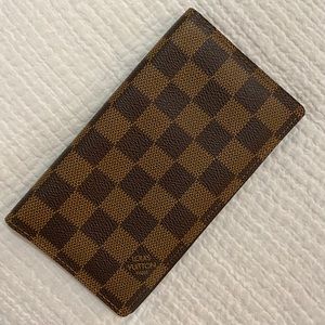 Louis Vuitton Checkered Check Book Wallet Holder